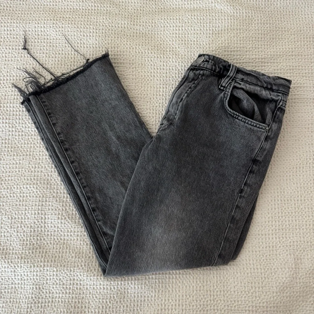 FRAME Denim Black Le Slouch Jeans Size 27 - Picture 3 of 6